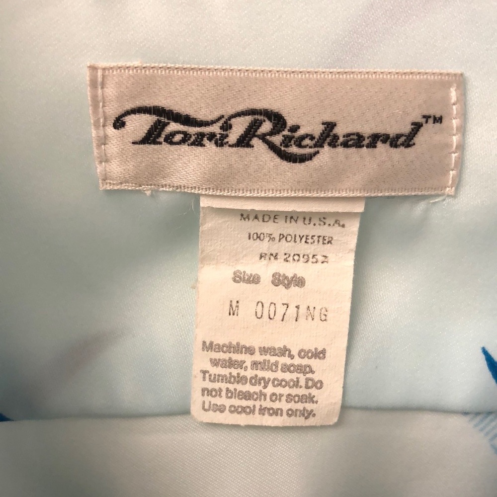 Tori Richard Polyester Medium Aloha Shirt - Picture 4 of 5